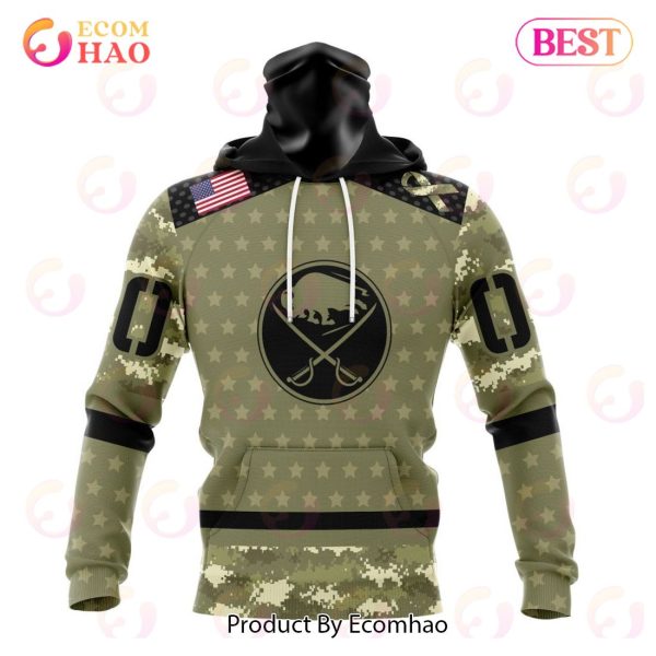 NHL Buffalo Sabres Special Camo Military Appreciation 3D Hoodie