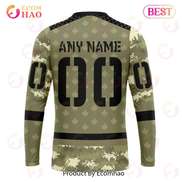 NHL Calgary Flames Special Camo Military Appreciation 3D Hoodie