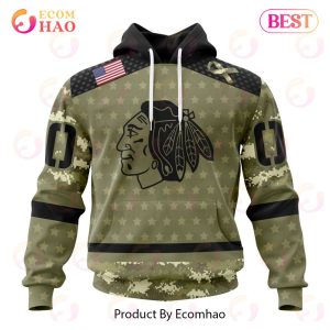NHL Chicago Blackhawks Special Camo Military Appreciation 3D Hoodie