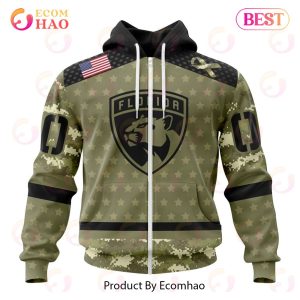 NHL Florida Panthers Special Camo Military Appreciation 3D Hoodie