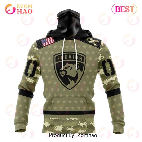 NHL Florida Panthers Special Camo Military Appreciation 3D Hoodie