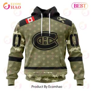 NHL Montreal Canadiens Special Camo Military Appreciation 3D Hoodie