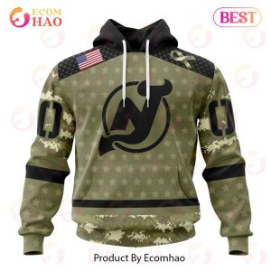 NHL New Jersey Devils Special Camo Military Appreciation 3D Hoodie