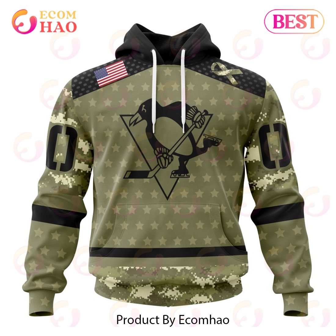 NHL Seattle Kraken Special Camo Military Appreciation 3D Hoodie