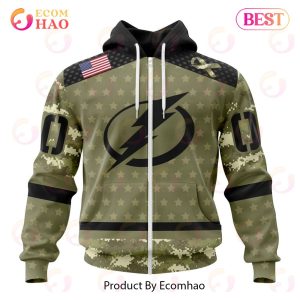 NHL Tampa Bay Lightning Special Camo Military Appreciation 3D Hoodie