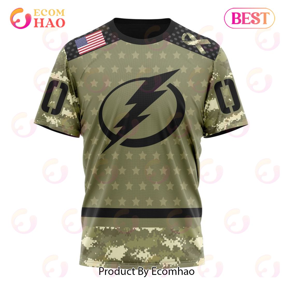 NHL Tampa Bay Lightning Special Camo Hockey Jersey - Ecomhao Store