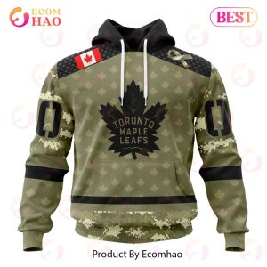 NHL Toronto Maple Leafs Special Camo Military Appreciation 3D Hoodie