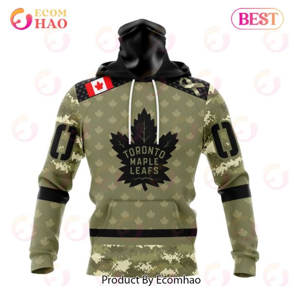 NHL Toronto Maple Leafs Special Camo Military Appreciation 3D Hoodie