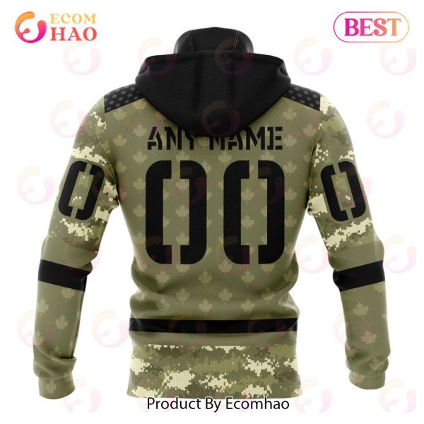 NHL Toronto Maple Leafs Special Camo Military Appreciation 3D Hoodie