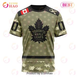 Personalized NHL Toronto Maple Leafs Camo Military Appreciation Team  Authentic Custom Practice Jersey - WanderGears