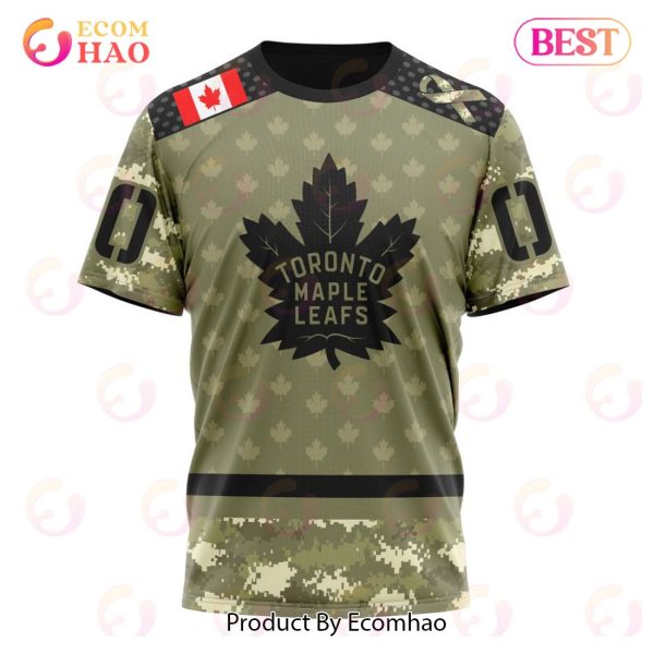 NHL Toronto Maple Leafs Special Camo Military Appreciation 3D Hoodie
