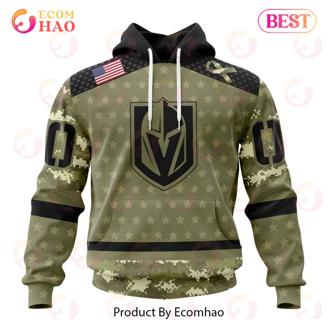 NHL Seattle Kraken Special Camo Military Appreciation 3D Hoodie