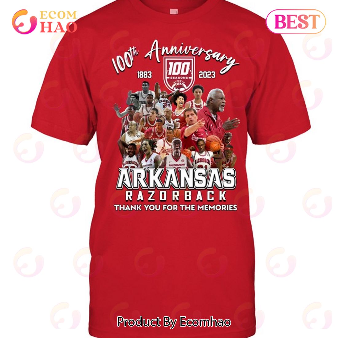 100th Anniversary 1883 – 2023 Arkansas Razorback Thank You For The Memories T-Shirt