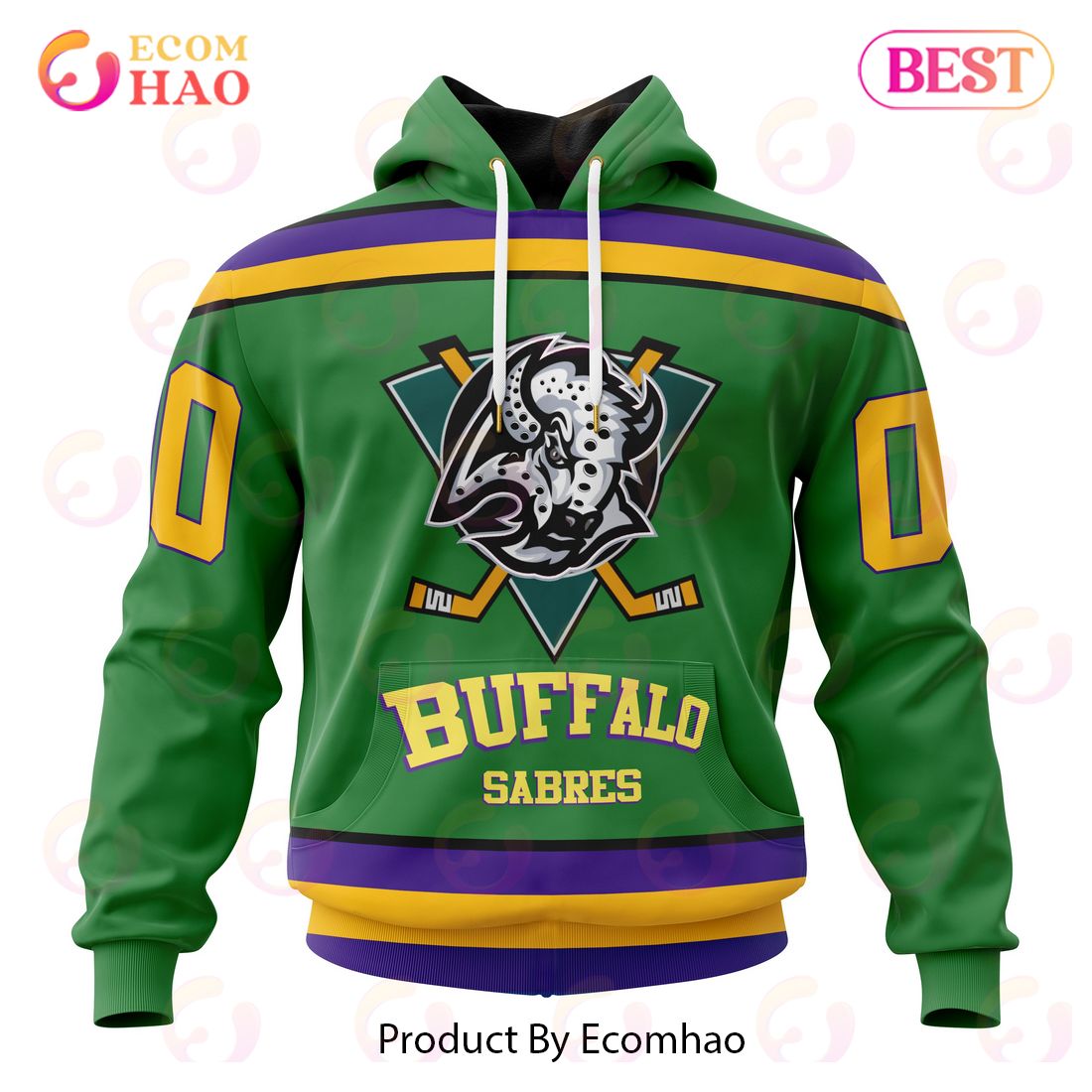 NHL Buffalo Sabres Specialized Design X The Mighty Ducks 3D Hoodie