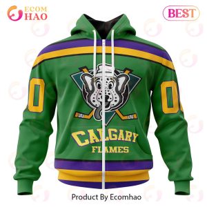 NHL Calgary Flames Specialized Design X The Mighty Ducks 3D Hoodie