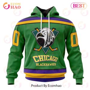 NHL Chicago BlackHawks Specialized Design X The Mighty Ducks 3D Hoodie