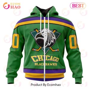 NHL Chicago BlackHawks Specialized Design X The Mighty Ducks 3D Hoodie