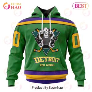 NHL Detroit Red Wings Specialized Design X The Mighty Ducks 3D Hoodie