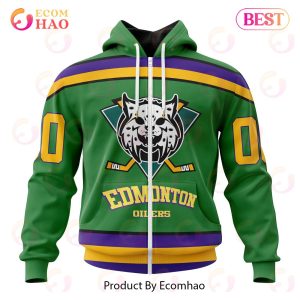 NHL Edmonton Oilers Specialized Design X The Mighty Ducks 3D Hoodie