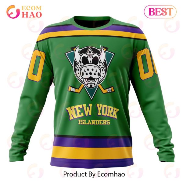 NHL New York Islanders Specialized Design X The Mighty Ducks 3D Hoodie