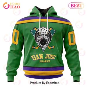 NHL San Jose Sharks Specialized Design X The Mighty Ducks 3D Hoodie