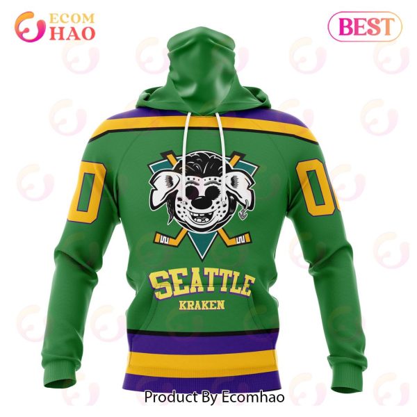 NHL Seattle Kraken Specialized Design X The Mighty Ducks 3D Hoodie
