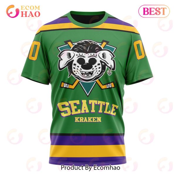 NHL Seattle Kraken Specialized Design X The Mighty Ducks 3D Hoodie