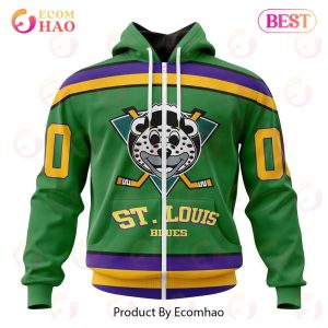 NHL St. Louis Blues Specialized Design X The Mighty Ducks 3D Hoodie