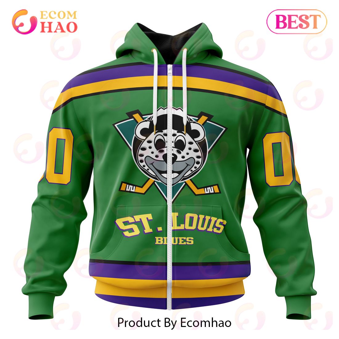 NHL St. Louis Blues Specialized Design X The Mighty Ducks 3D Hoodie