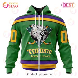 NHL Toronto Maple Leafs Specialized Design X The Mighty Ducks 3D Hoodie