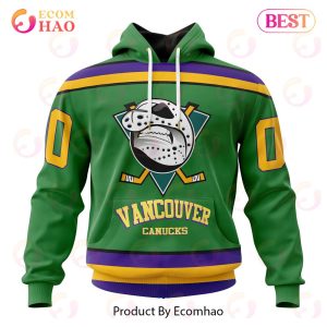 NHL Vancouver Canucks Specialized Design X The Mighty Ducks 3D Hoodie
