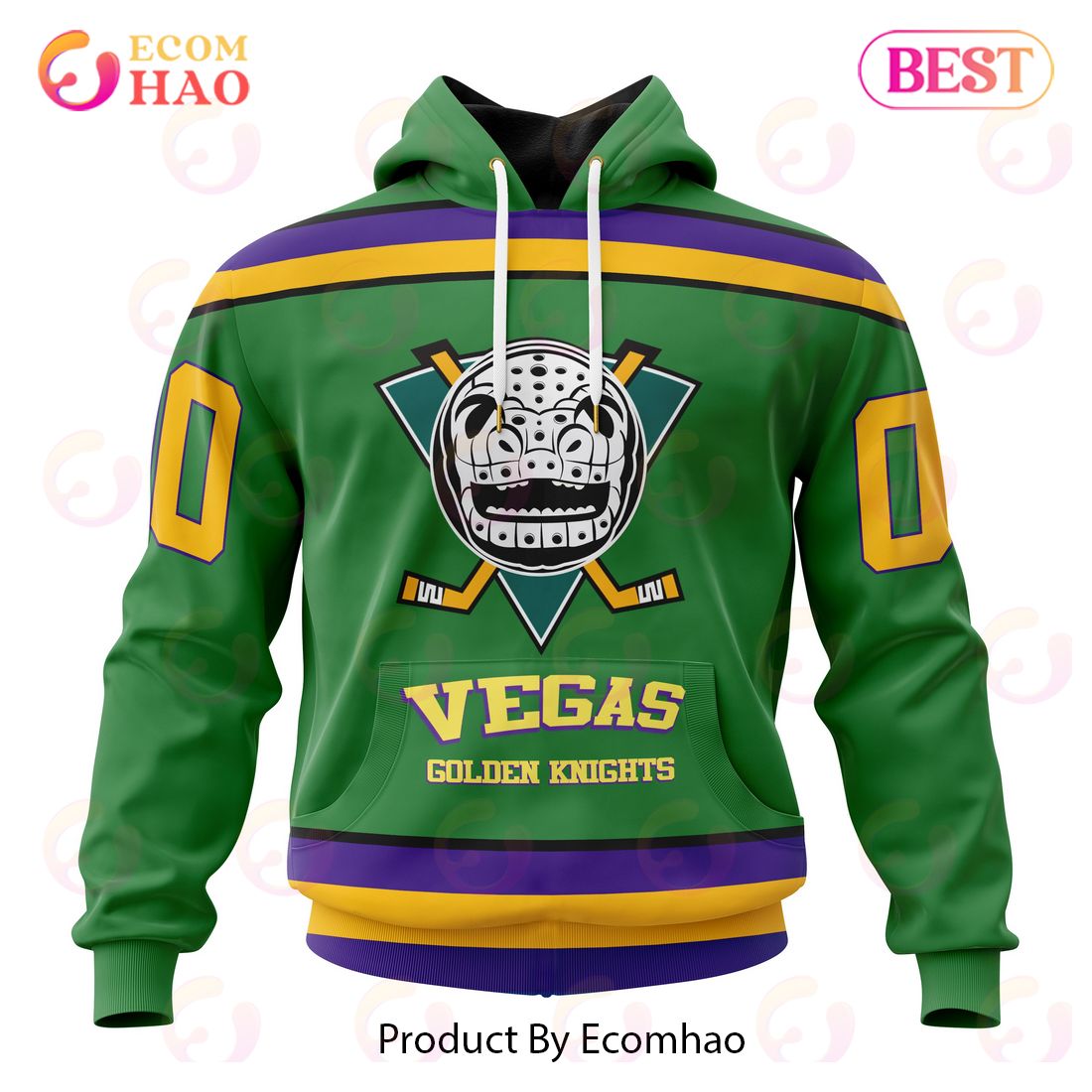 NHL Vegas Golden Knights Specialized Design X The Mighty Ducks 3D Hoodie