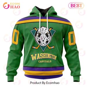 NHL Washington Capitals Specialized Design X The Mighty Ducks 3D Hoodie