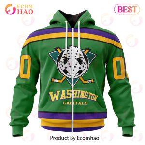 NHL Washington Capitals Specialized Design X The Mighty Ducks 3D Hoodie