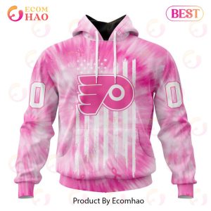 NHL Philadelphia Flyers Special Pink Tie-Dye Breast Cancer 3D Hoodie