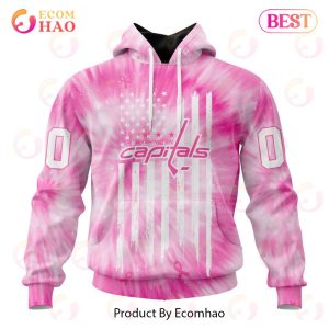 NHL Washington Capitals Special Pink Tie-Dye Breast Cancer 3D Hoodie
