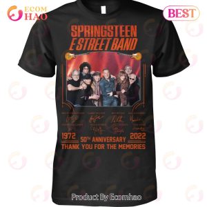Springsteen E Street Band 50th Anniversary 1972 – 2022 Thank You For The Memories T-Shirt