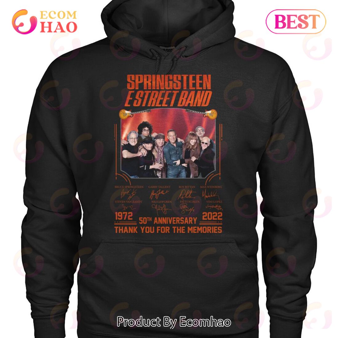 Springsteen E Street Band 50th Anniversary 1972 – 2022 Thank You For The Memories T-Shirt