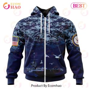 NFL Baltimore Ravens Specialized Design With Honor US Navy Veterans 3D Hoodie