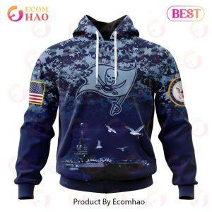 NFL Tampa Bay Buccaneers Specialized Design With Honor US Navy Veterans 3D Hoodie