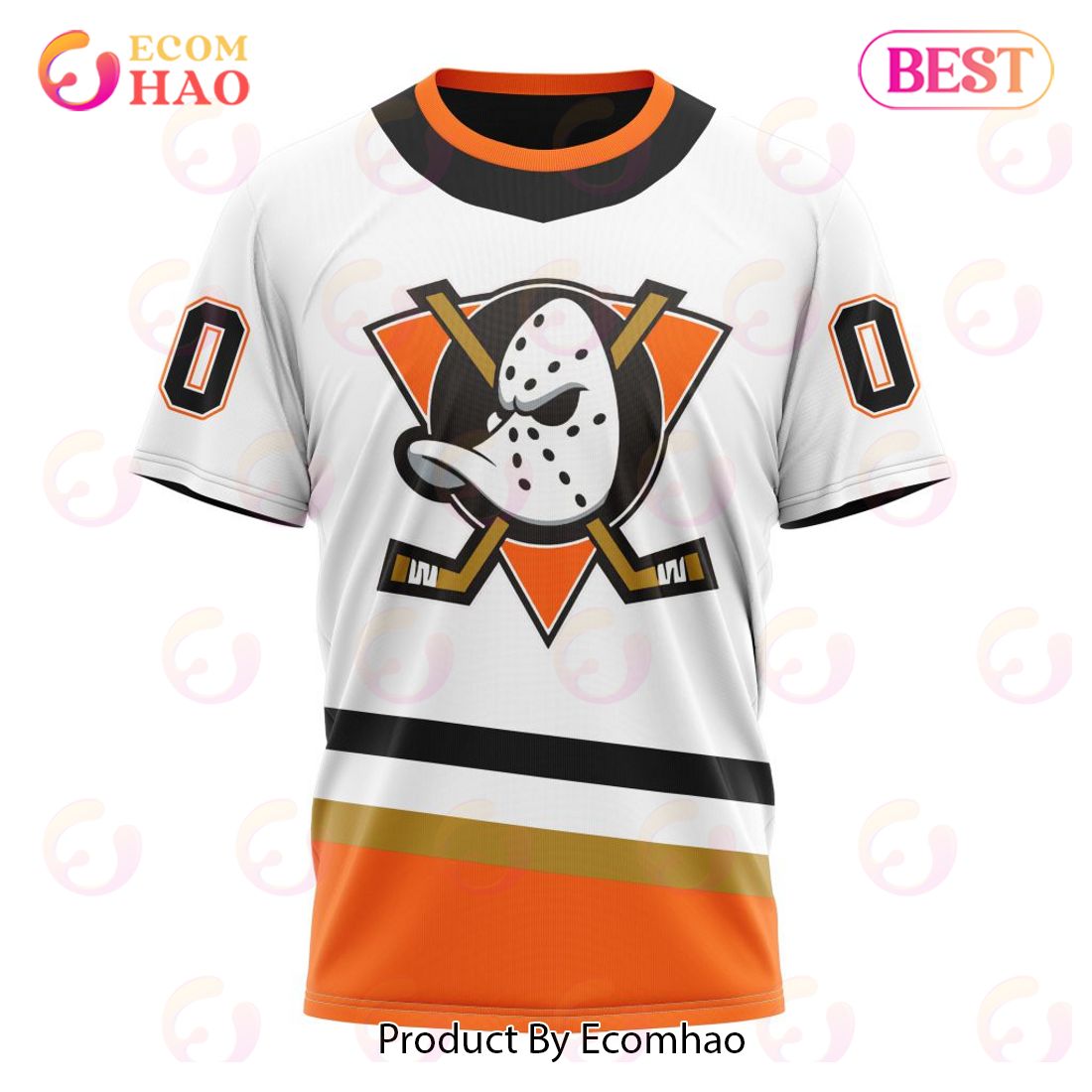 Anaheim Ducks Reverse Retro Hoodie 3D Worthwhile Mascot Gift