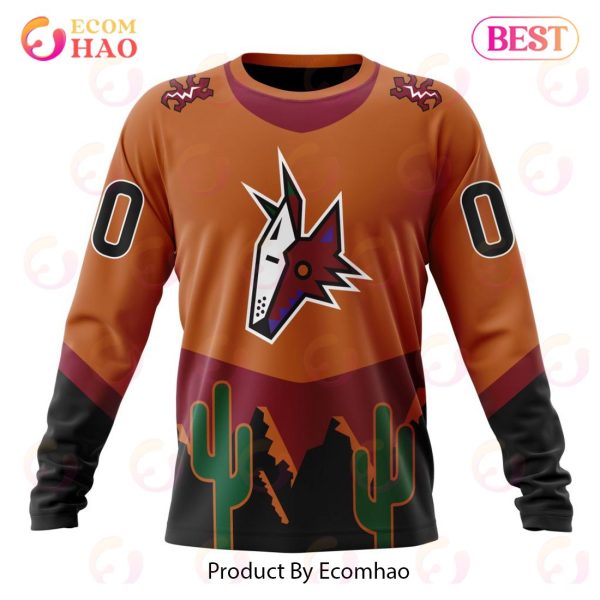 NHL Arizona Coyotes Reverse Retro Kits 2022 3D Hoodie