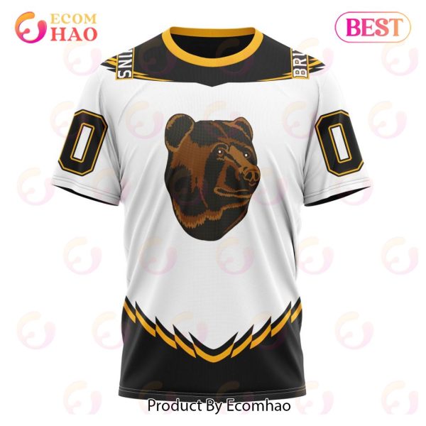 NHL Boston Bruins Reverse Retro Kits 2022 3D Hoodie