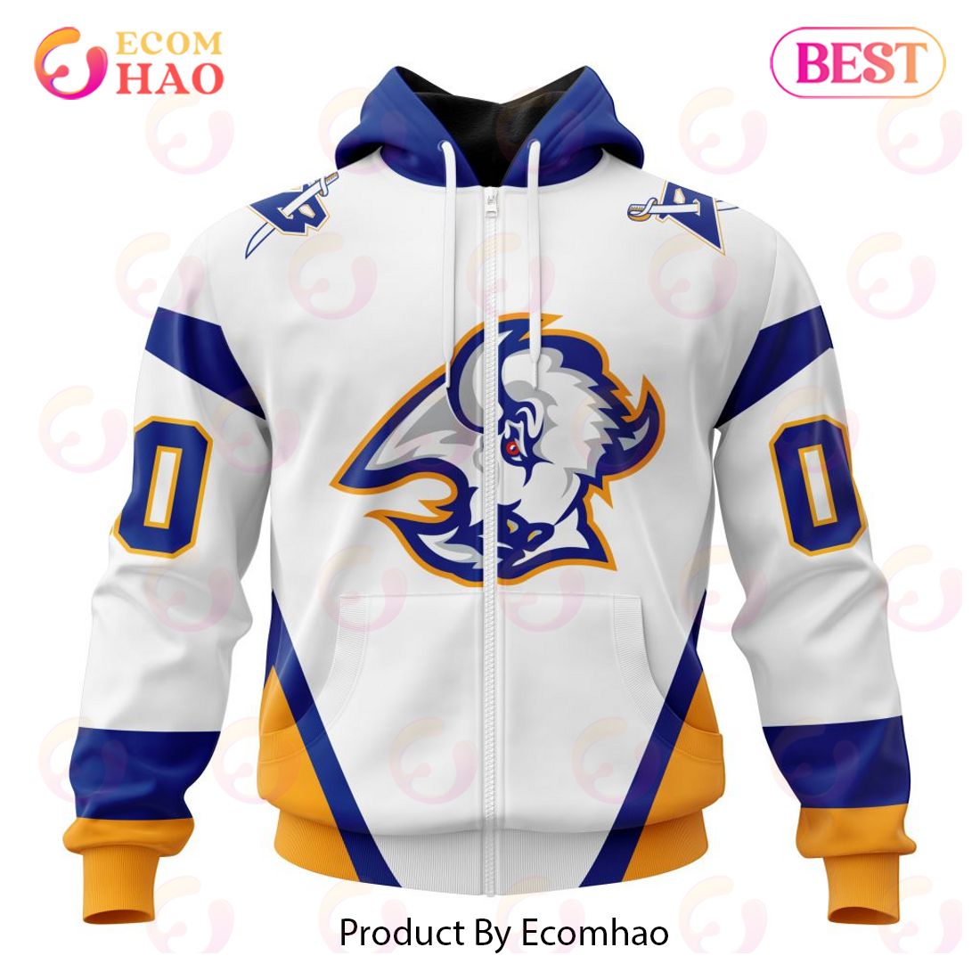 NHL Buffalo Sabres Reverse Retro Kits 2022 3D Hoodie