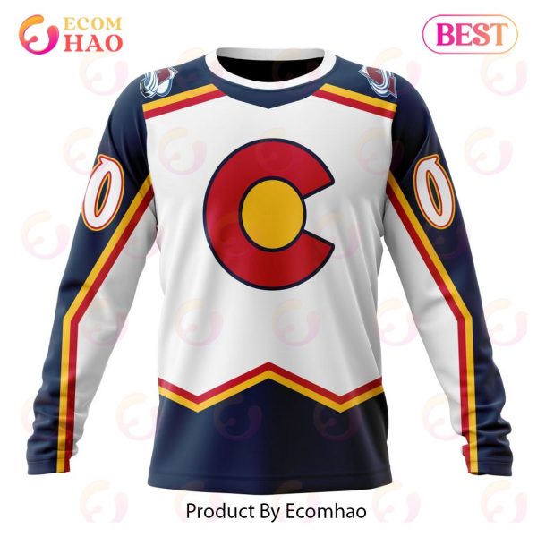 NHL Colorado Avalanche Reverse Retro Kits 2022 3D Hoodie - Ecomhao Store