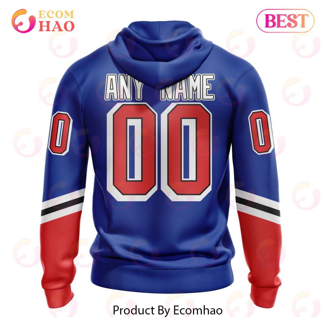 NHL New York Rangers Reverse Retro Kits 2022 3D Hoodie Ecomhao Store