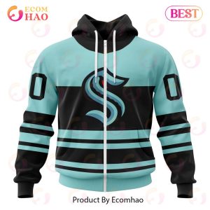 NHL Seattle Kraken Reverse Retro Kits 2022 3D Hoodie