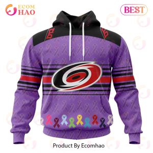 NHL Carolina Hurricanes Specialized Design Fights Cancer 3D Hoodie