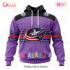 NHL Chicago BlackHawks Specialized Design Fights Cancer 3D Hoodie NHL Chicago BlackHawks Specialized Design Fights Cancer 3D Hoodie