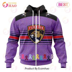 NHL Florida Panthers Specialized Design Fights Cancer 3D Hoodie